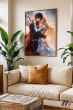 Naruto Romantik Sahne Poster Duvar Tablosu, Anime Severlere Özel Hediye - Görsel 6