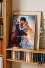 Naruto Romantik Sahne Poster Duvar Tablosu, Anime Severlere Özel Hediye - Görsel 2