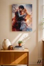 Naruto Romantik Sahne Poster Duvar Tablosu, Anime Severlere Özel Hediye - Görsel 8