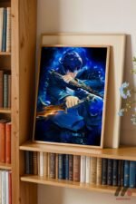 Demon Slayer Mavi Kılıç Poster Duvar Tablosu, Anime Severlere Özel Hediye - Görsel 5