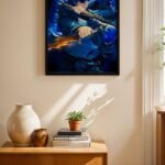 Demon Slayer Mavi Kılıç Poster Duvar Tablosu, Anime Severlere Özel Hediye