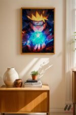 Naruto Rasengan Anime Poster Duvar Tablosu, Anime Severlere Özel Hediye - Görsel 4