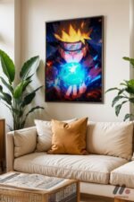 Naruto Rasengan Anime Poster Duvar Tablosu, Anime Severlere Özel Hediye - Görsel 3