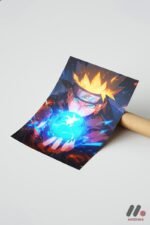 Naruto Rasengan Anime Poster Duvar Tablosu, Anime Severlere Özel Hediye - Görsel 7
