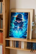 One Piece Mavi Enerji Poster Duvar Tablosu, Anime Severlere Özel Hediye - Görsel 5