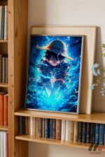 One Piece Mavi Enerji Poster Duvar Tablosu, Anime Severlere Özel Hediye - Görsel 2