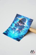 One Piece Mavi Enerji Poster Duvar Tablosu, Anime Severlere Özel Hediye - Görsel 7