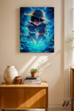 One Piece Mavi Enerji Poster Duvar Tablosu, Anime Severlere Özel Hediye - Görsel 8