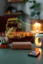 Tır Sevenlere Hediye 3d 16 Renk Gece Lambası