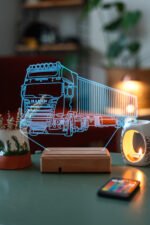 Tır Sevenlere Hediye 3d 16 Renk Gece Lambası - Görsel 2