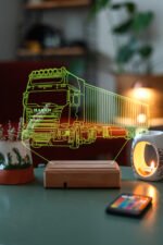 Tır Sevenlere Hediye 3d 16 Renk Gece Lambası - Görsel 3