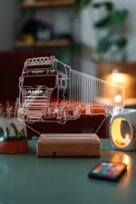Tır Sevenlere Hediye 3d 16 Renk Gece Lambası - Görsel 5