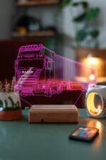 Tır Sevenlere Hediye 3d 16 Renk Gece Lambası - Görsel 7