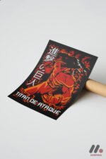 Attack on Titan Kırmızı Titan Anime Poster Duvar Tablosu, Anime Severlere Özel Hediye - Görsel 7