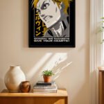 Attack on Titan Erwin Smith Anime Poster Duvar Tablosu, Anime Severlere Özel Hediye