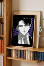 Attack on Titan Levi Ackerman Anime Poster Duvar Tablosu, Anime Severlere Özel Hediye - Görsel 5