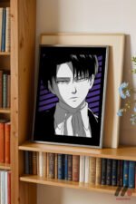 Attack on Titan Levi Ackerman Anime Poster Duvar Tablosu, Anime Severlere Özel Hediye - Görsel 2