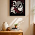 Attack on Titan Mikasa Anime Poster Duvar Tablosu, Anime Severlere Özel Hediye