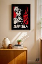 Attack on Titan Karakter Anime Poster Duvar Tablosu, Anime Severlere Özel Hediye