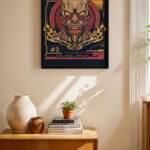 Attack on Titan Colossal Titan Poster Duvar Tablosu, Anime Severlere Özel Hediye