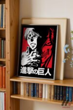 Attack on Titan Eren Anime Poster Duvar Tablosu, Anime Severlere Özel Hediye - Görsel 5