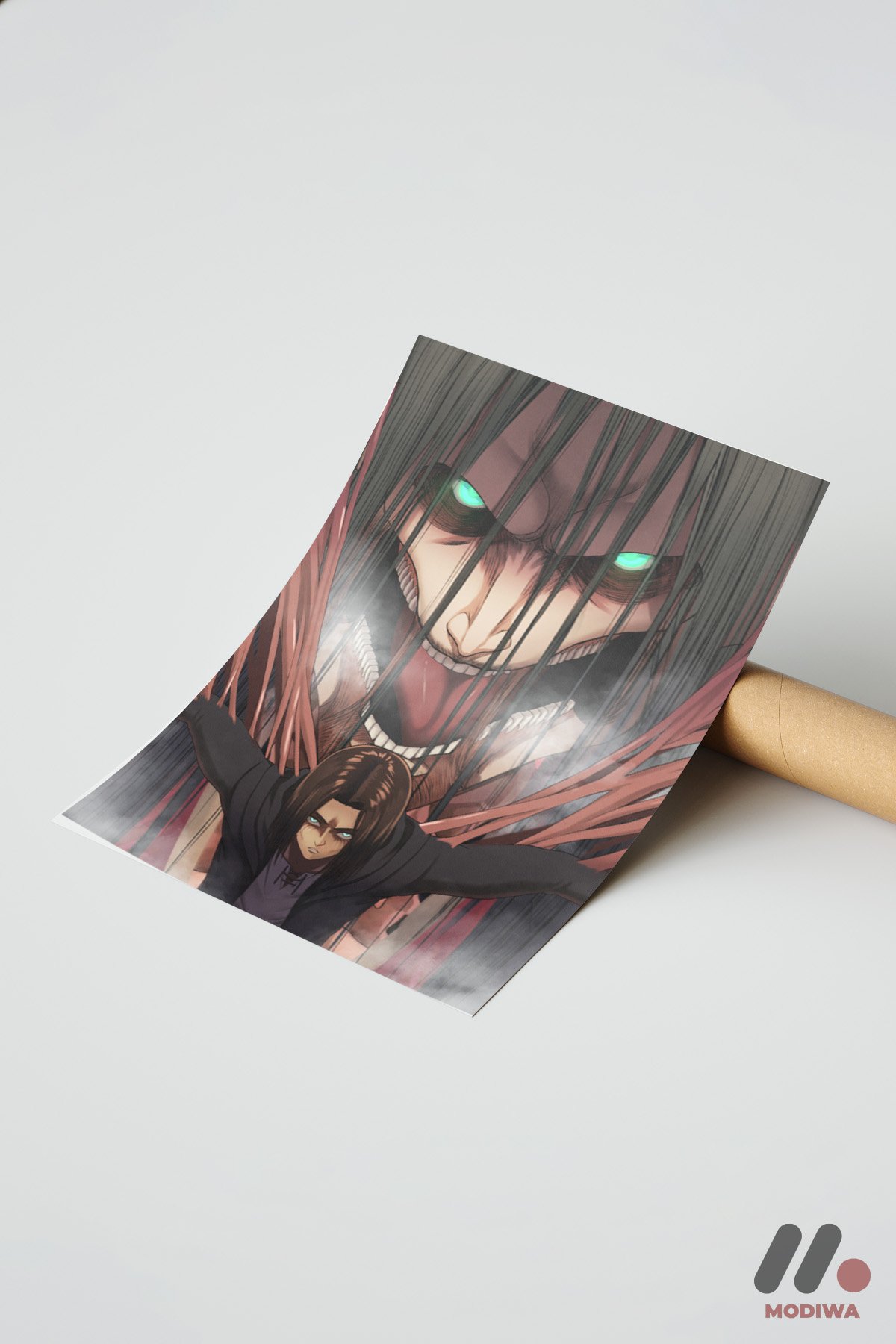 mdw-tbl-0009_ab7-6.jpg Attack on Titan Titan Formu Poster Duvar Tablosu, Anime Severlere Özel Hediye - Görsel 1