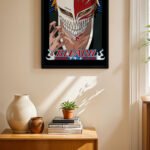 Bleach Ichigo Maske Anime Poster Duvar Tablosu, Anime Severlere Özel Hediye