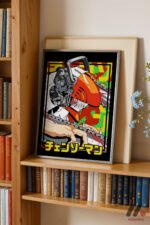 Chainsaw Man Anime Poster Duvar Tablosu, Anime Severlere Özel Hediye - Görsel 2