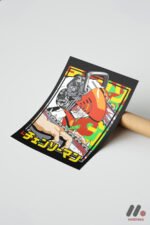 Chainsaw Man Anime Poster Duvar Tablosu, Anime Severlere Özel Hediye - Görsel 7