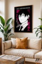Chainsaw Man Aki Hayakawa Poster Duvar Tablosu, Anime Severlere Özel Hediye - Görsel 6