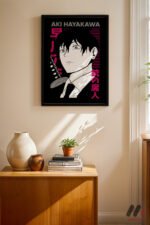 Chainsaw Man Aki Hayakawa Poster Duvar Tablosu, Anime Severlere Özel Hediye