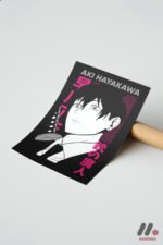 Chainsaw Man Aki Hayakawa Poster Duvar Tablosu, Anime Severlere Özel Hediye - Görsel 7