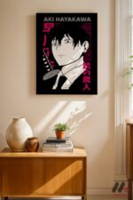 Chainsaw Man Aki Hayakawa Poster Duvar Tablosu, Anime Severlere Özel Hediye - Görsel 8