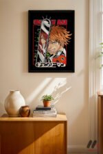 Chainsaw Man Denji Anime Poster Duvar Tablosu, Anime Severlere Özel Hediye