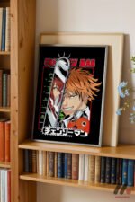 Chainsaw Man Denji Anime Poster Duvar Tablosu, Anime Severlere Özel Hediye - Görsel 2