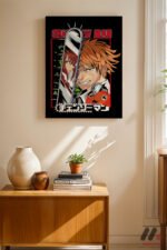 Chainsaw Man Denji Anime Poster Duvar Tablosu, Anime Severlere Özel Hediye - Görsel 8