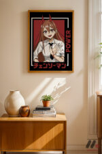 Chainsaw Man Power Anime Poster Duvar Tablosu, Anime Severlere Özel Hediye - Görsel 4