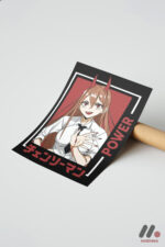 Chainsaw Man Power Anime Poster Duvar Tablosu, Anime Severlere Özel Hediye - Görsel 7