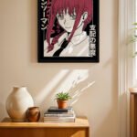 Chainsaw Man Makima Anime Poster Duvar Tablosu, Anime Severlere Özel Hediye