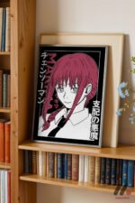 Chainsaw Man Makima Anime Poster Duvar Tablosu, Anime Severlere Özel Hediye - Görsel 2