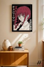 Chainsaw Man Makima Anime Poster Duvar Tablosu, Anime Severlere Özel Hediye - Görsel 8