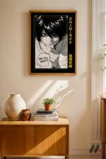 Death Note L Anime Poster Duvar Tablosu, Anime Severlere Özel Hediye - Görsel 4