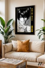 Death Note L Anime Poster Duvar Tablosu, Anime Severlere Özel Hediye - Görsel 3
