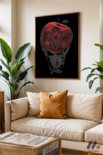 Death Note Elma Anime Poster Duvar Tablosu, Anime Severlere Özel Hediye - Görsel 6