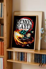 Demon Slayer Tanjiro Ateş Poster Duvar Tablosu, Anime Severlere Özel Hediye - Görsel 5