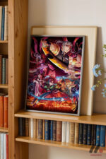 Demon Slayer Savaş Sahnesi Poster Duvar Tablosu, Anime Severlere Özel Hediye - Görsel 2