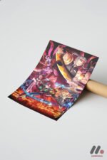 Demon Slayer Savaş Sahnesi Poster Duvar Tablosu, Anime Severlere Özel Hediye - Görsel 7