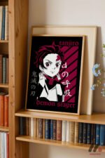 Demon Slayer Tanjiro Anime Poster Duvar Tablosu, Anime Severlere Özel Hediye - Görsel 5