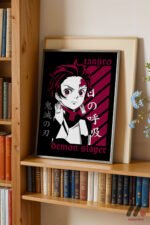 Demon Slayer Tanjiro Anime Poster Duvar Tablosu, Anime Severlere Özel Hediye - Görsel 2