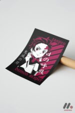 Demon Slayer Tanjiro Anime Poster Duvar Tablosu, Anime Severlere Özel Hediye - Görsel 7